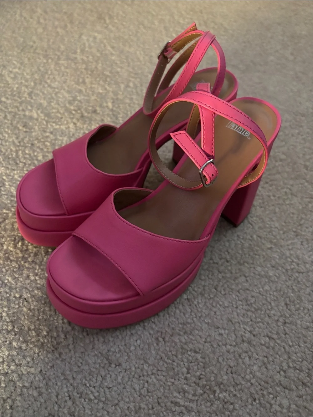 Wild Fable Platform Block Heel Sandals in Pink size 6